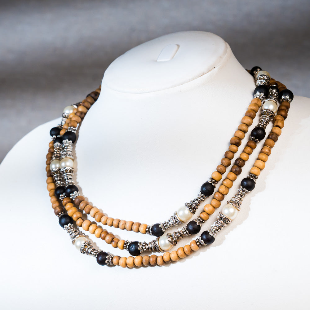 Tulsi Kunti Mala with Turquoise stone bead #92