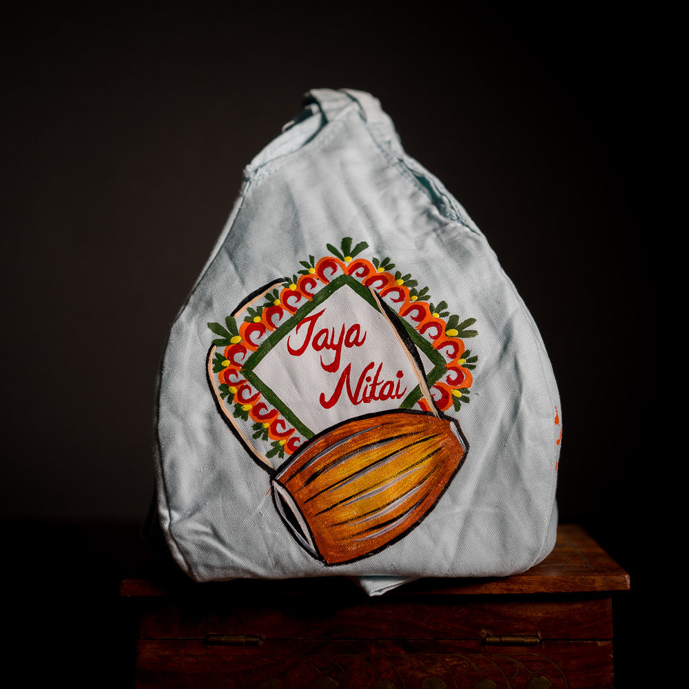Handpainted Beadbag - Jaya Nitai