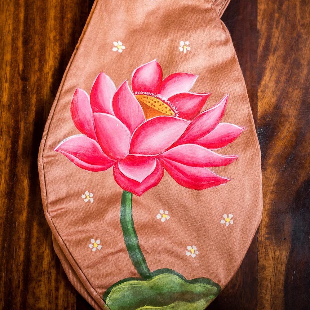 Handpainted Beadbag - Lotus Blossum