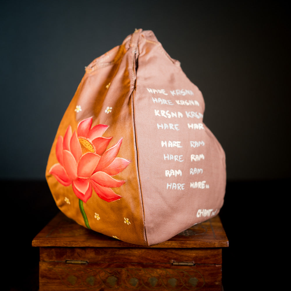 Handpainted Beadbag - Lotus Blossum
