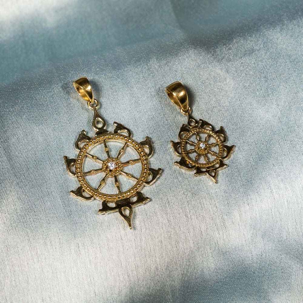 Classic Sudarshan Chakra Pendant - Panchaloha