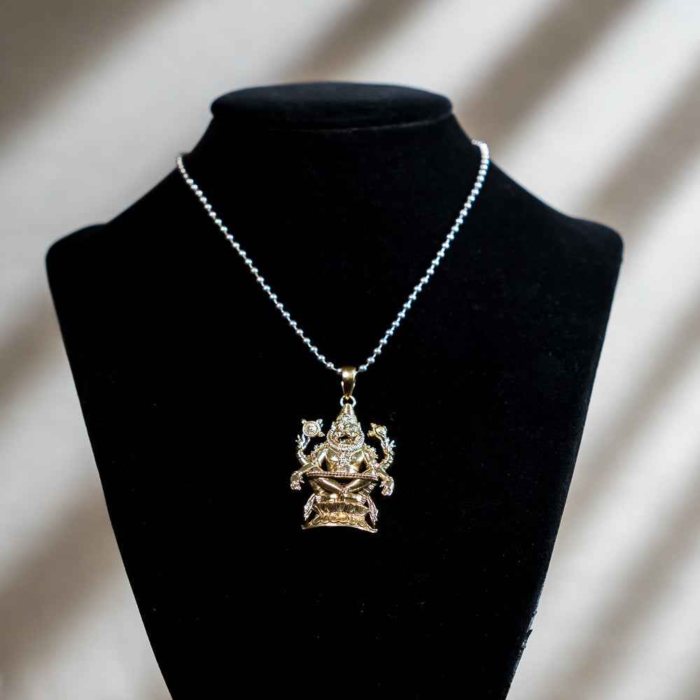 Narasimha Lotus Pendant - Panchaloha
