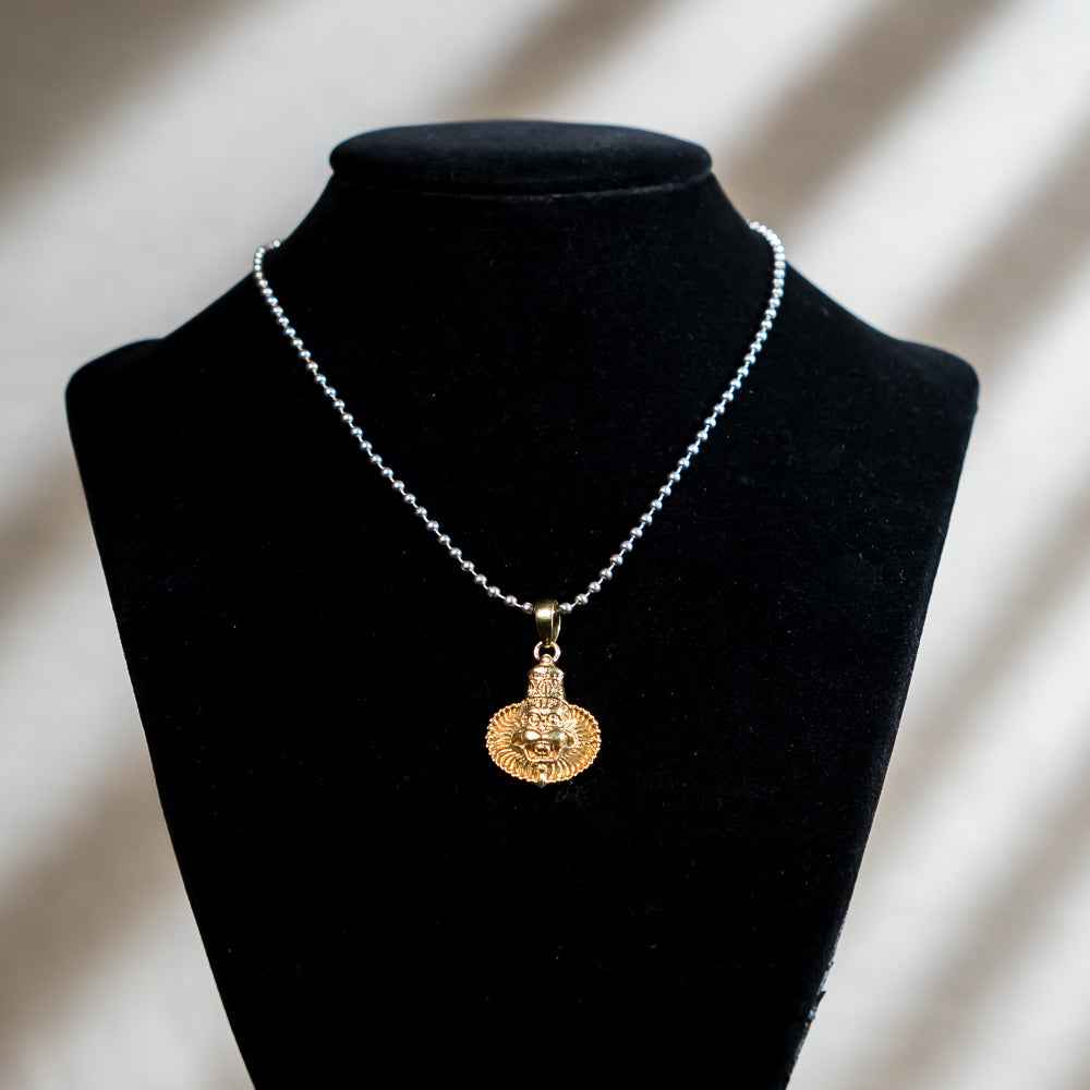 Narasimha Wide Mane Pendant – Panchaloha