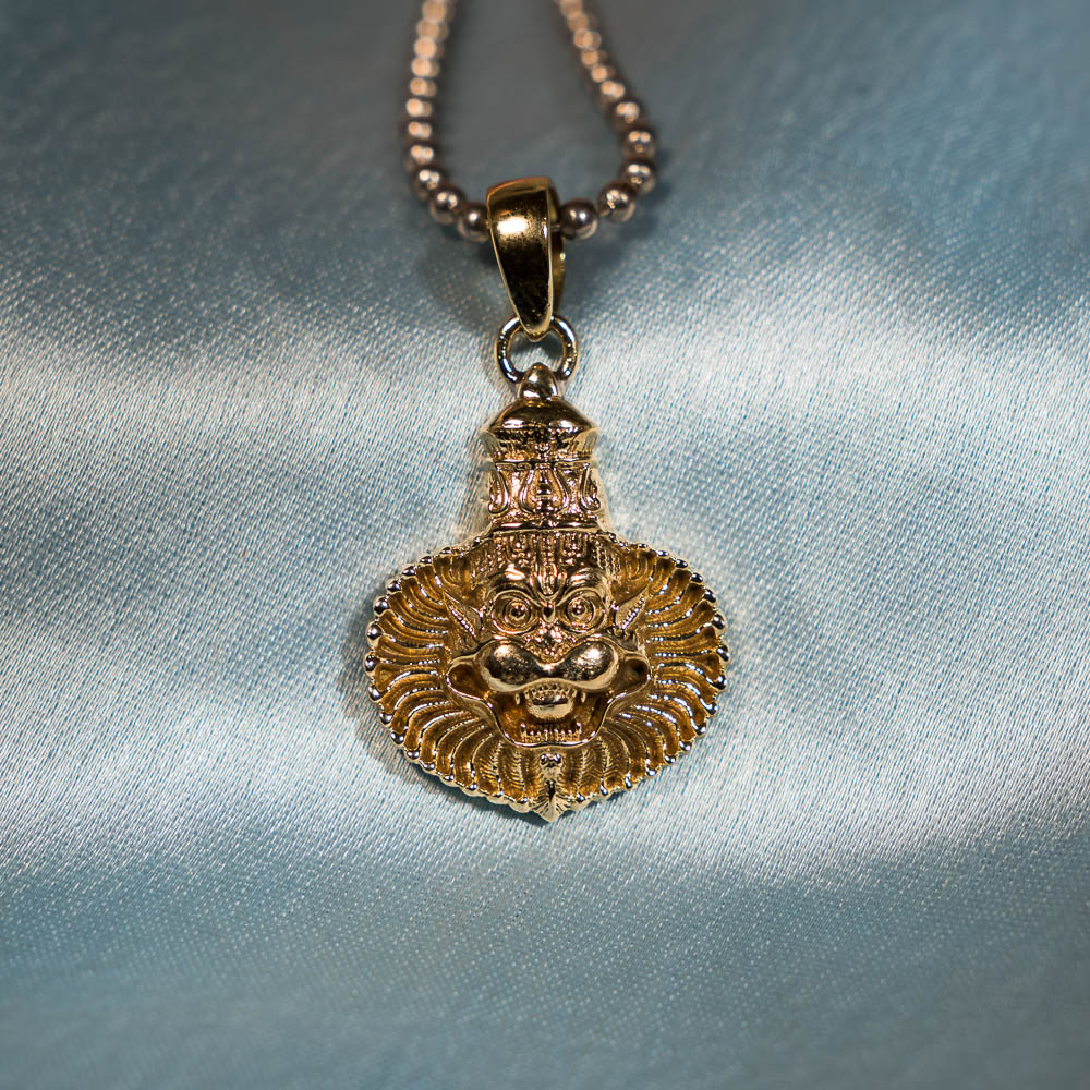 Narasimha Wide Mane Pendant – Panchaloha