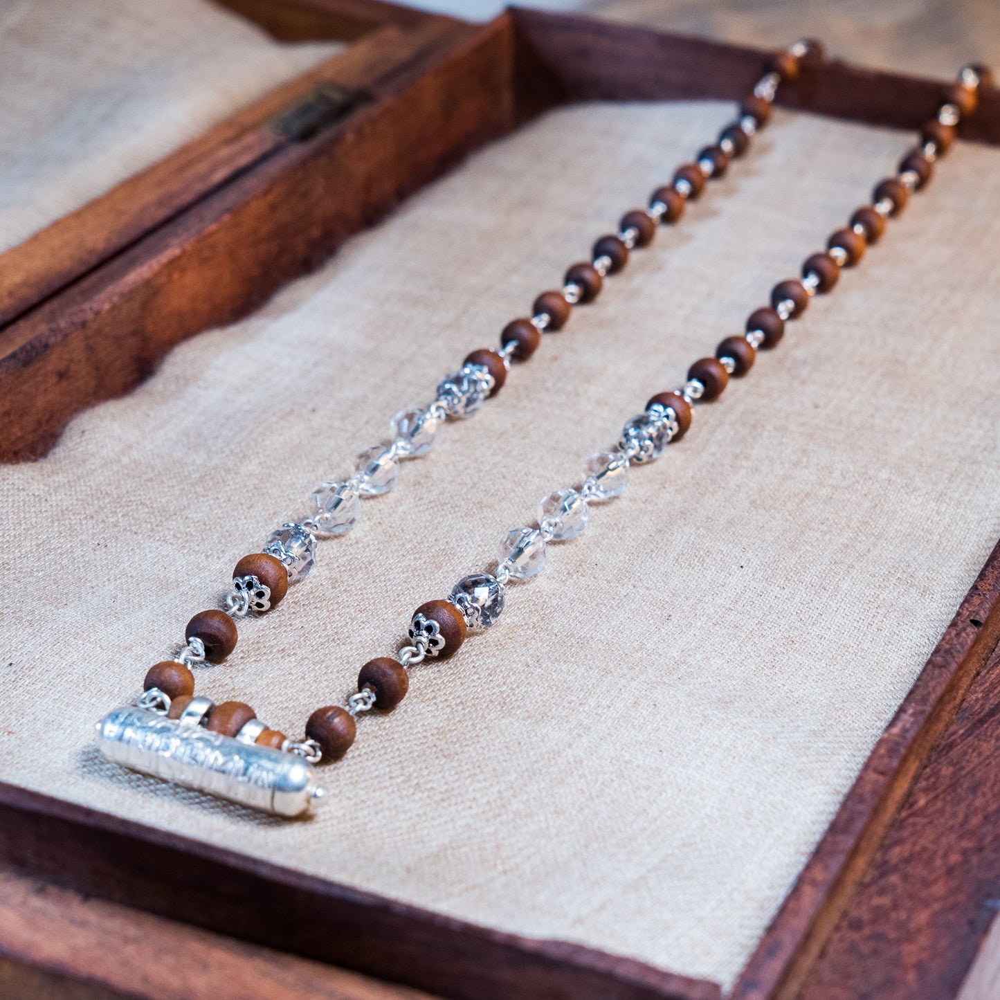 Ahalya Silver Tulsi Mala - Soul's companion