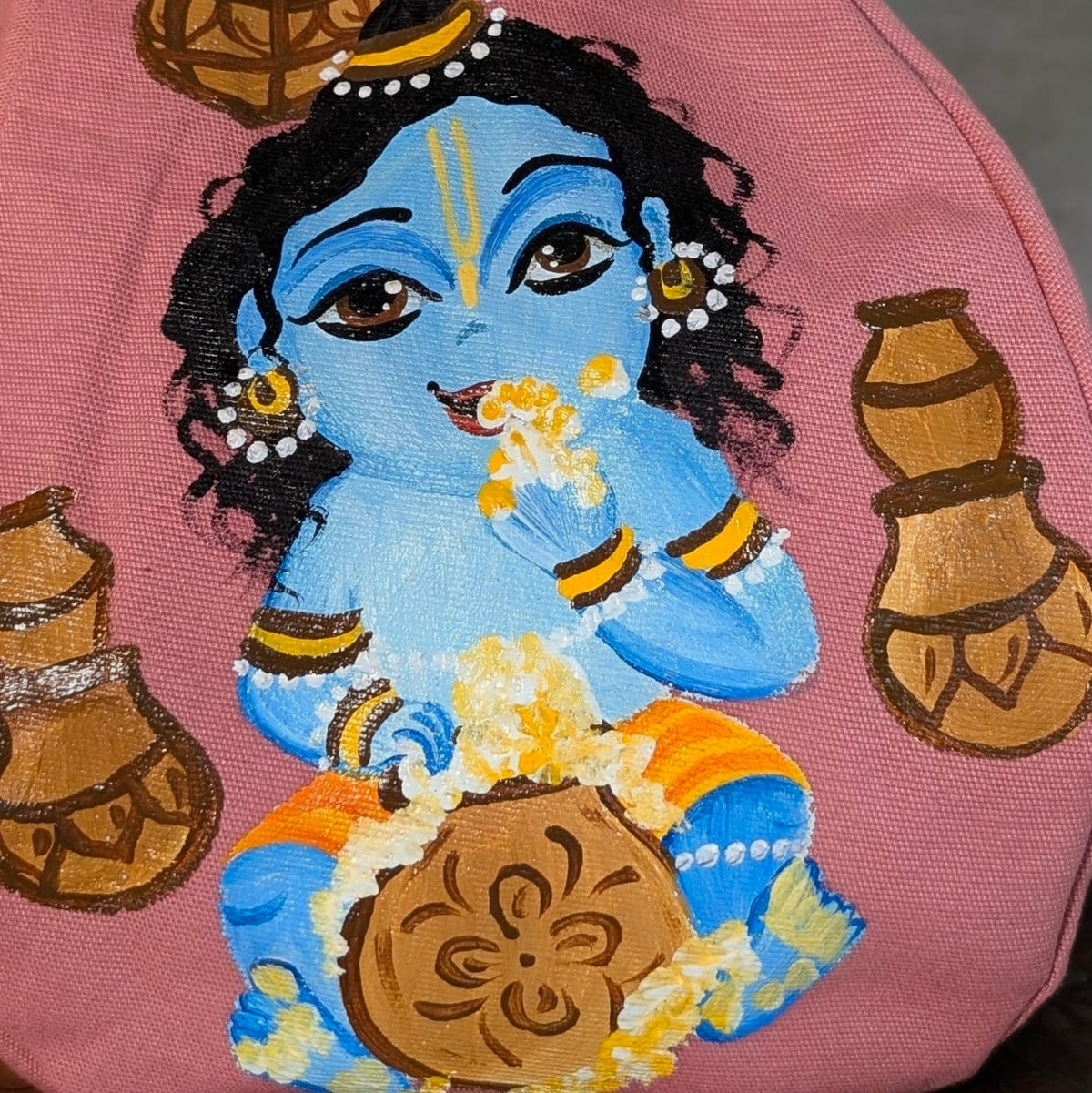 Hand-painted Beadbag - Butterthief