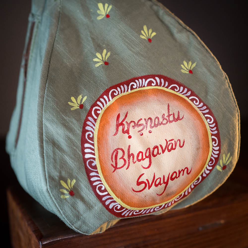 Handpainted Beadbag - Krsnastu Bhagavan Svayam