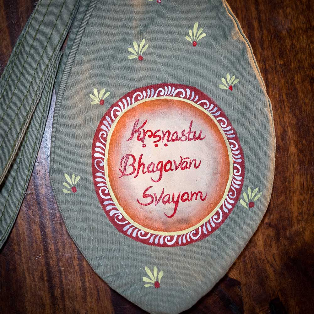 Handpainted Beadbag - Krsnastu Bhagavan Svayam