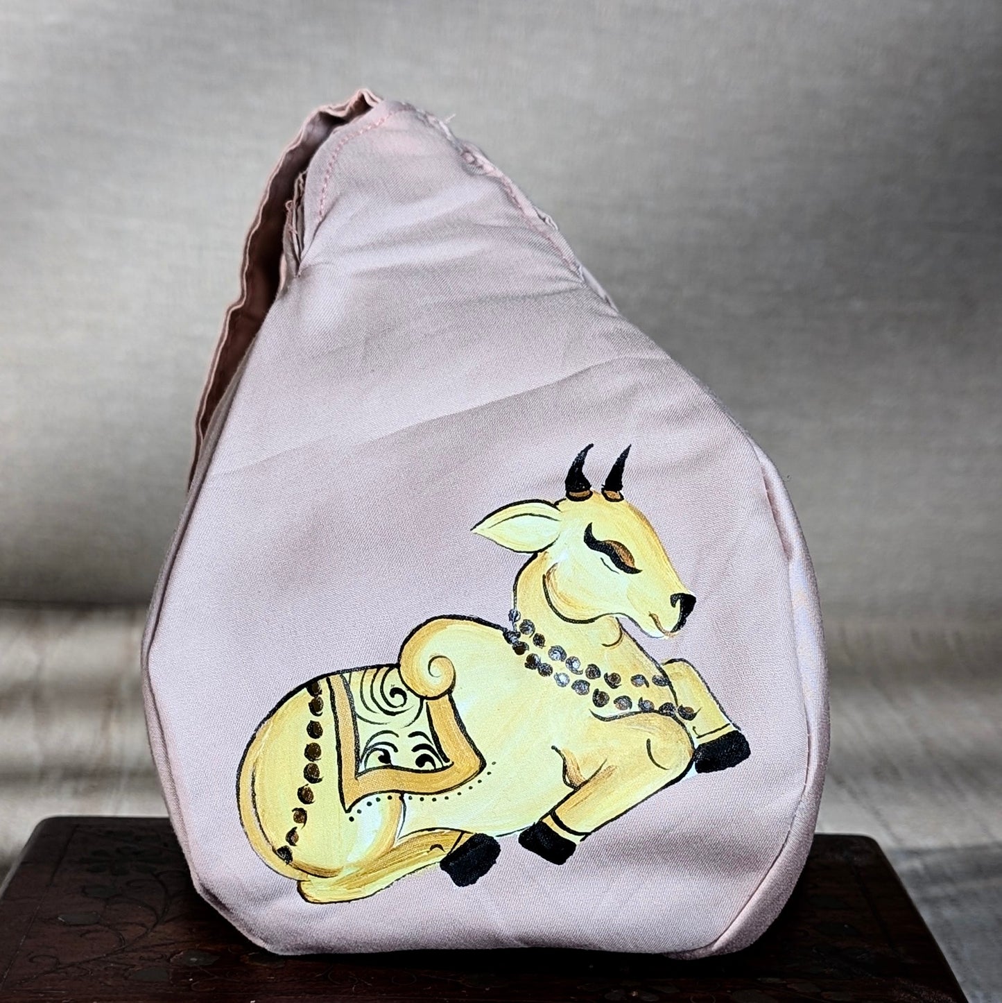 Hand-painted Beadbag - Sweet Cow