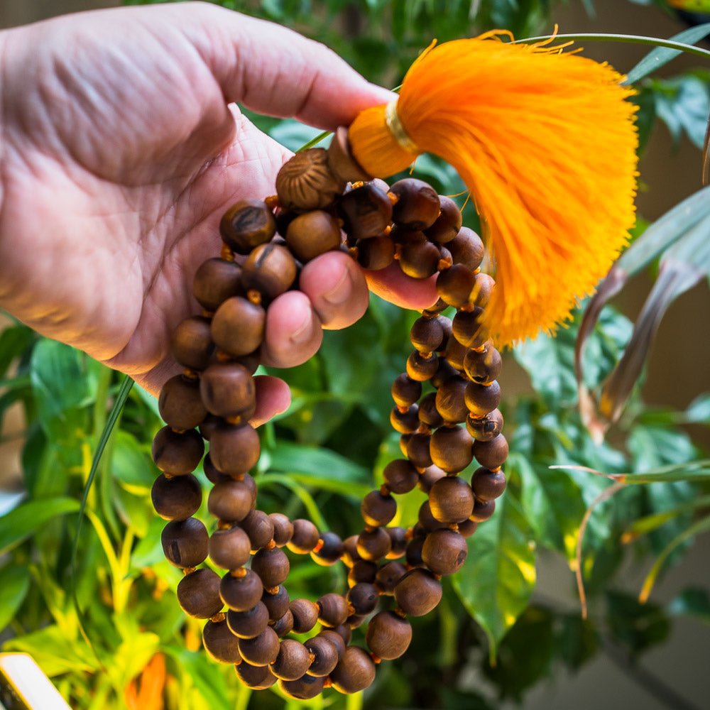 Gauranga Japa Mala with Radha's Name carved on the Head #04