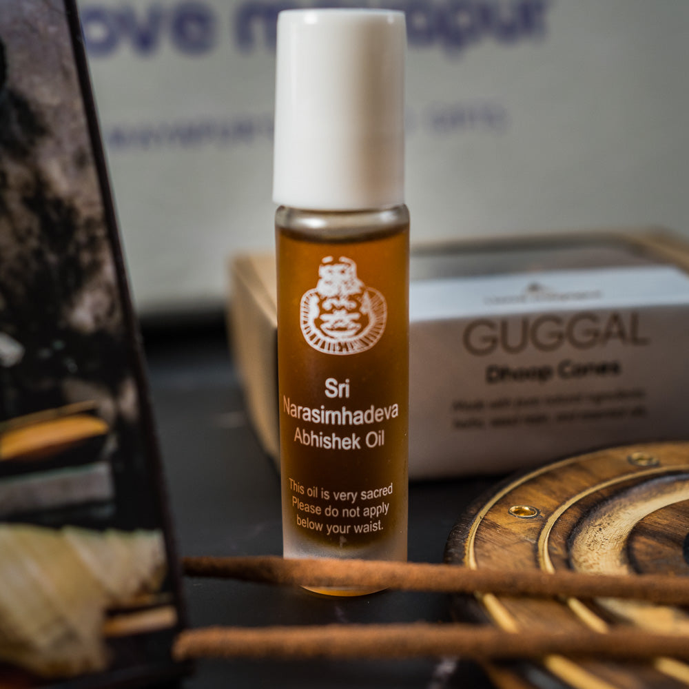 Original Abhishek Oil from Ugra Narasimhadeva – Mayapur