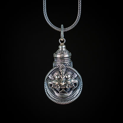 Yogananda Mukha Narasimha 92.5 Silver Pendant