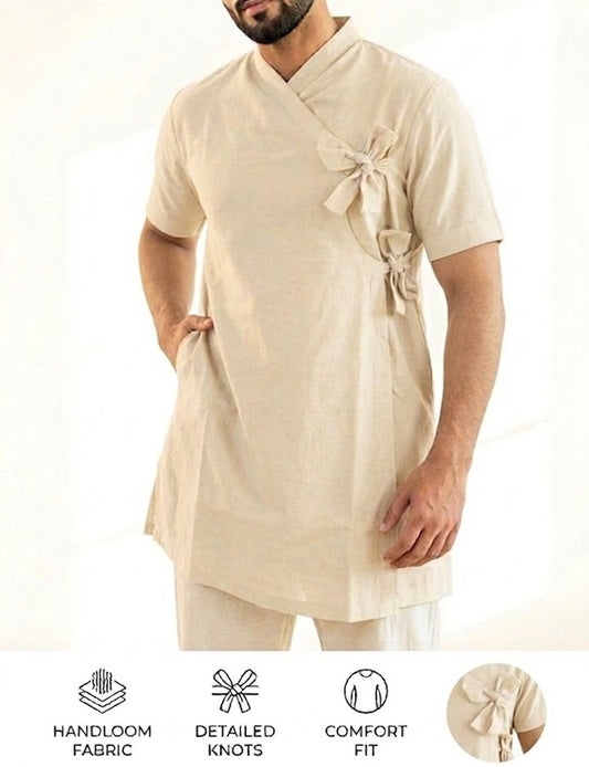 The Modern Bagal Bandi Kurta Short Sleeves