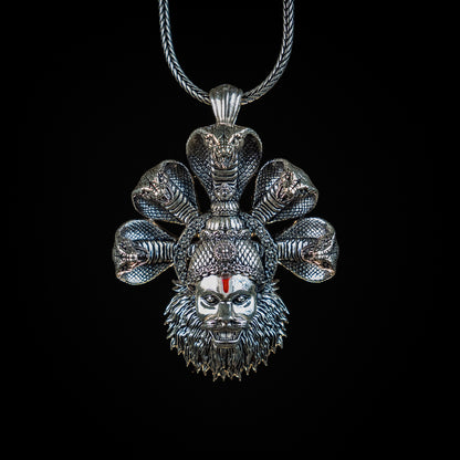 Shanta Ananta Narasimha 92.5 Silver Pendant