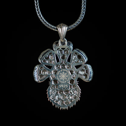 Shanta Ananta Narasimha 92.5 Silver Pendant