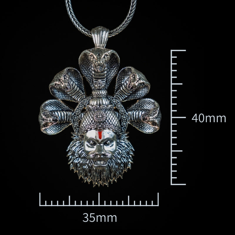 Shanta Ananta Narasimha 92.5 Silver Pendant