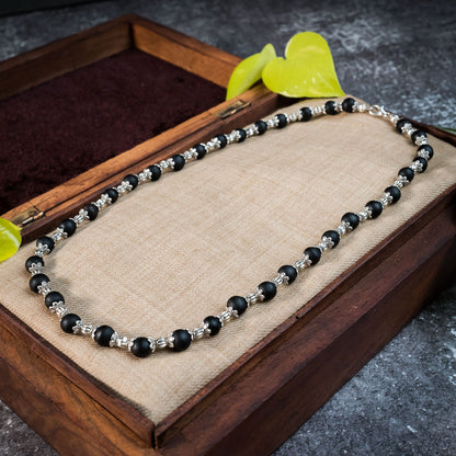 Tulsi Kunti Mala Black 1xLoop #64