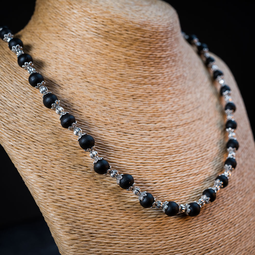 Tulsi Kunti Mala Black 1xLoop #64