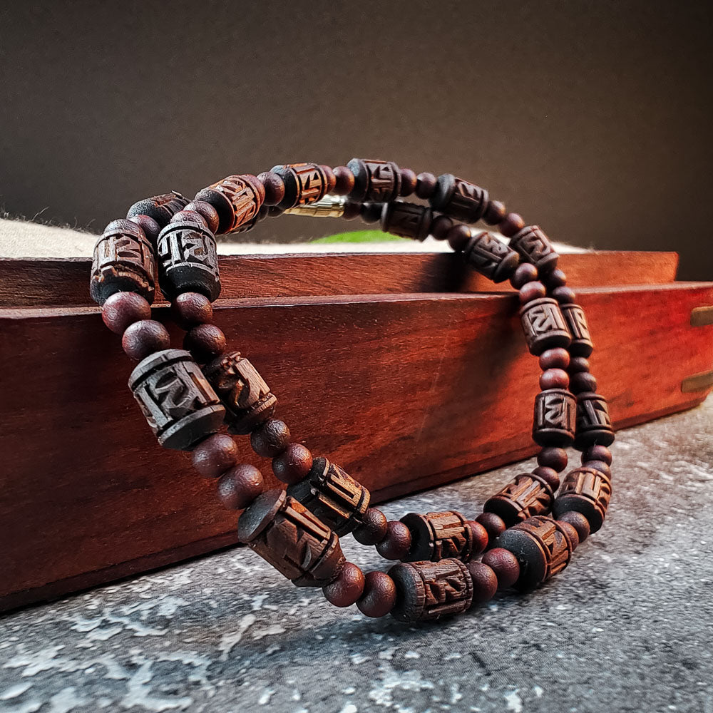 Tulsi Kunti Mala Radha Carving 1xloop #73