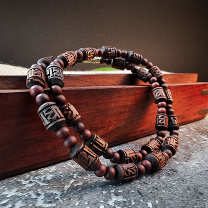 Tulsi Kunti Mala Radha Carving 1xloop #73