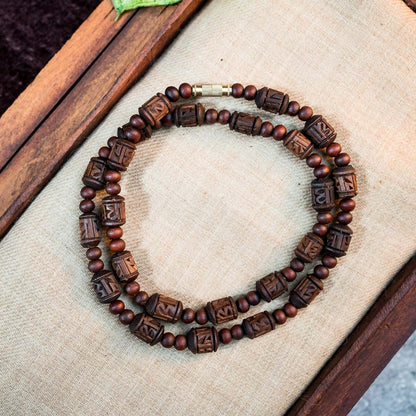 Tulsi Kunti Mala Radha Carving 1xloop #73