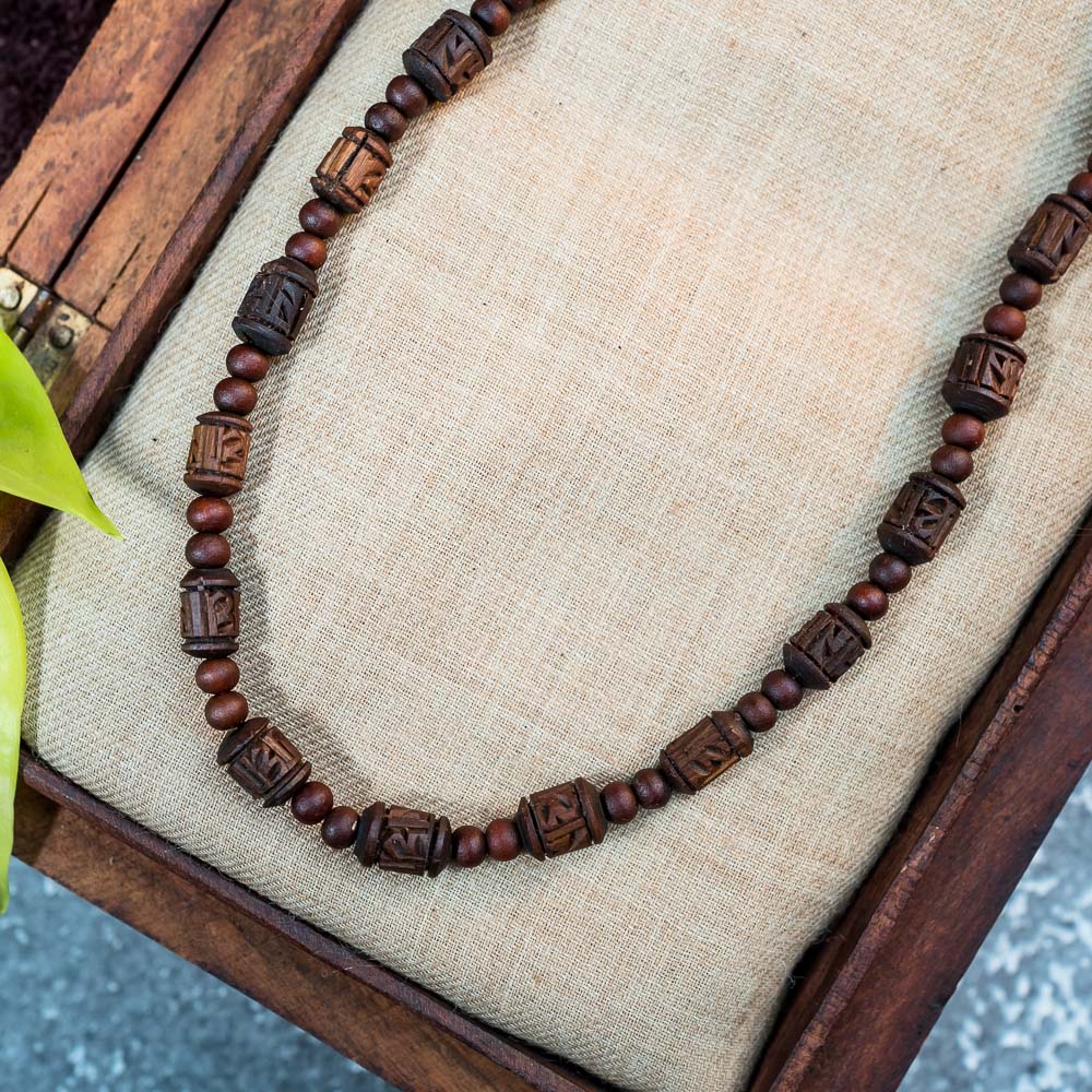 Tulsi Kunti Mala Radha Carving 1xloop #73