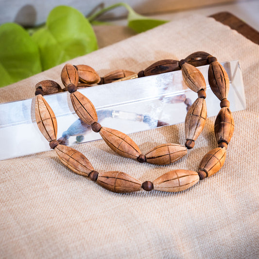 Tulsi Rustic Carving #76