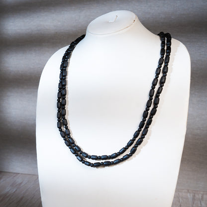 Tulsi Kunti Mala Smooth Black#88