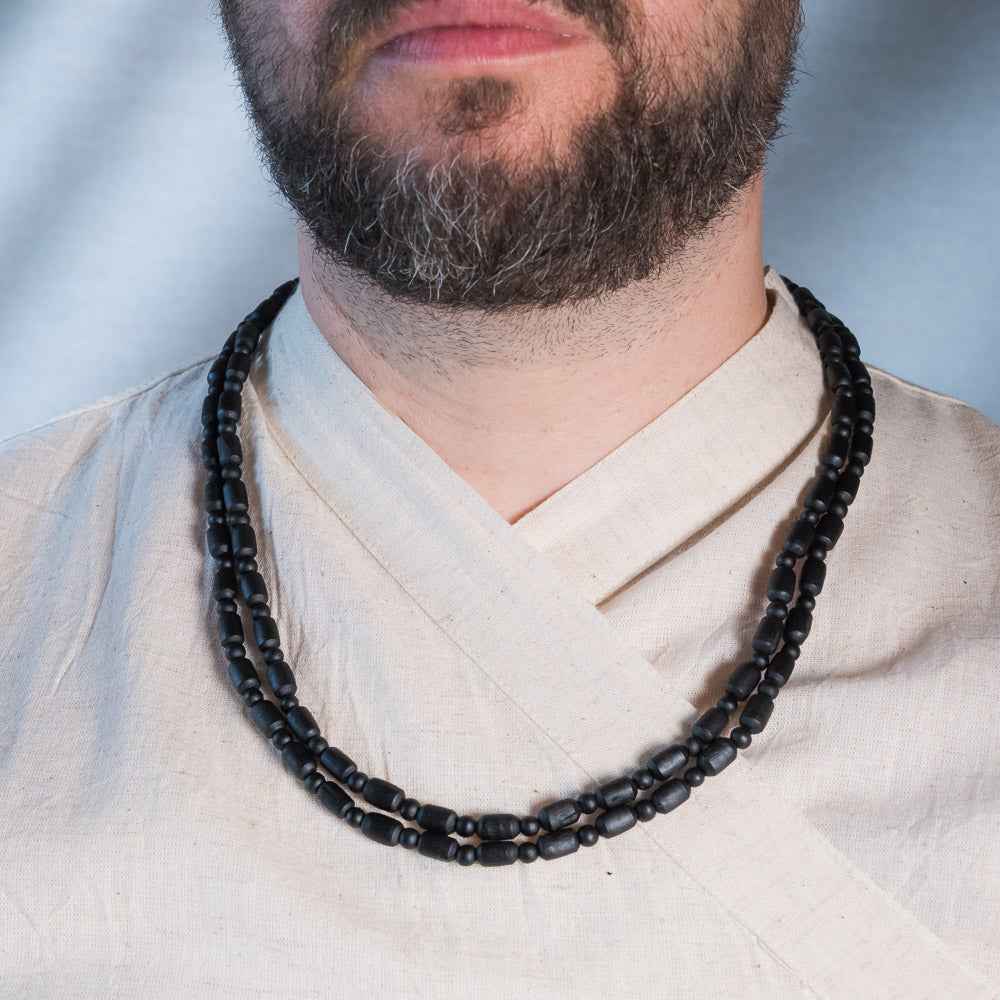 Tulsi Kunti Mala Smooth Black#88