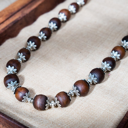 Tulsi Kunti Mala with Smooth Round Beads #95