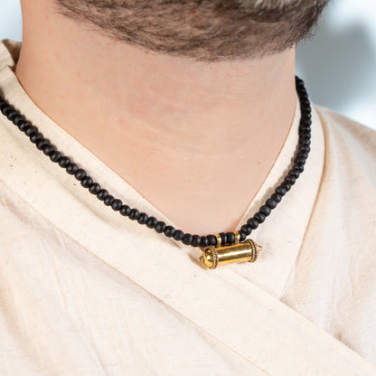 Kavacha with Black Tulsi Kunti Mala Panchaloha Pendant #96 / #97