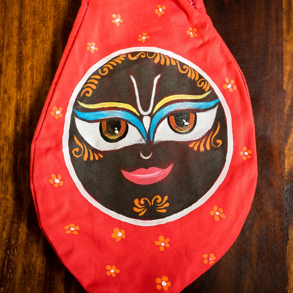 Handpainted Beadbag - Jagannath Red