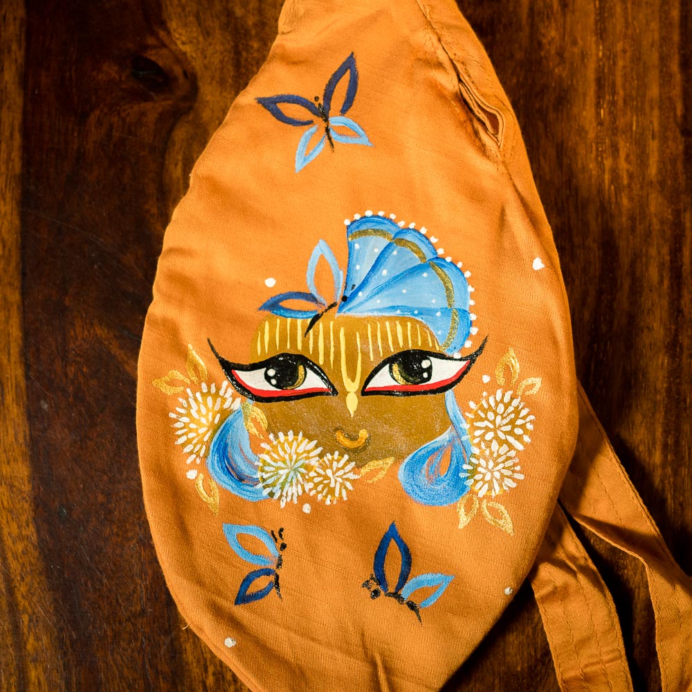 Handpainted Beadbag - Golden Giri