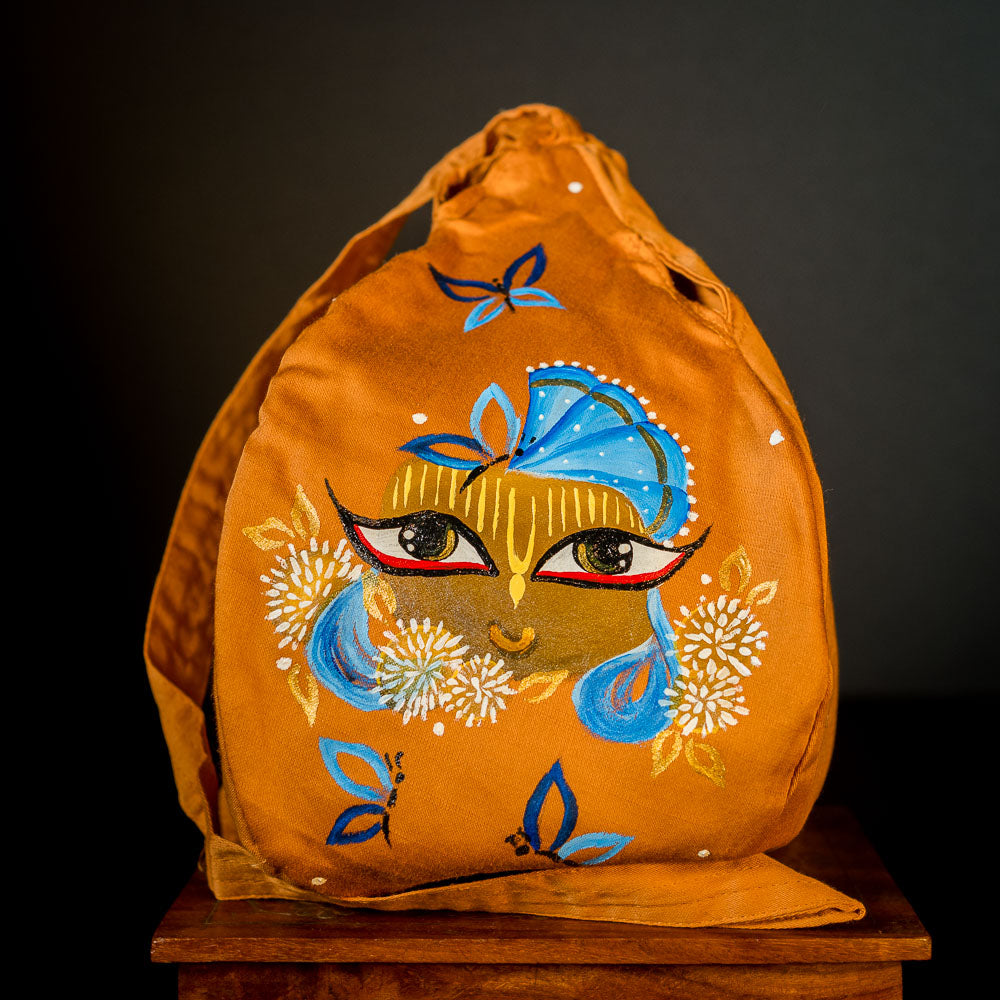 Handpainted Beadbag - Golden Giri