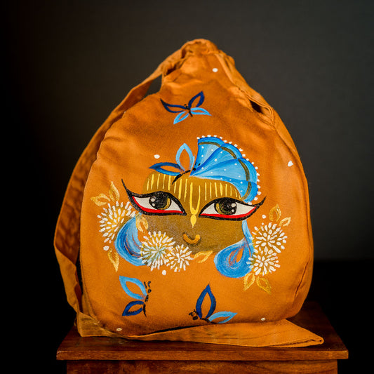 Handpainted Beadbag - Golden Giri