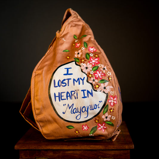 Handpainted Beadbag - I Lost my Heart in Mayapur