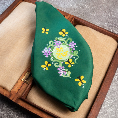 Hand-Painted Japa Mala Beadbag - Radha Krishna