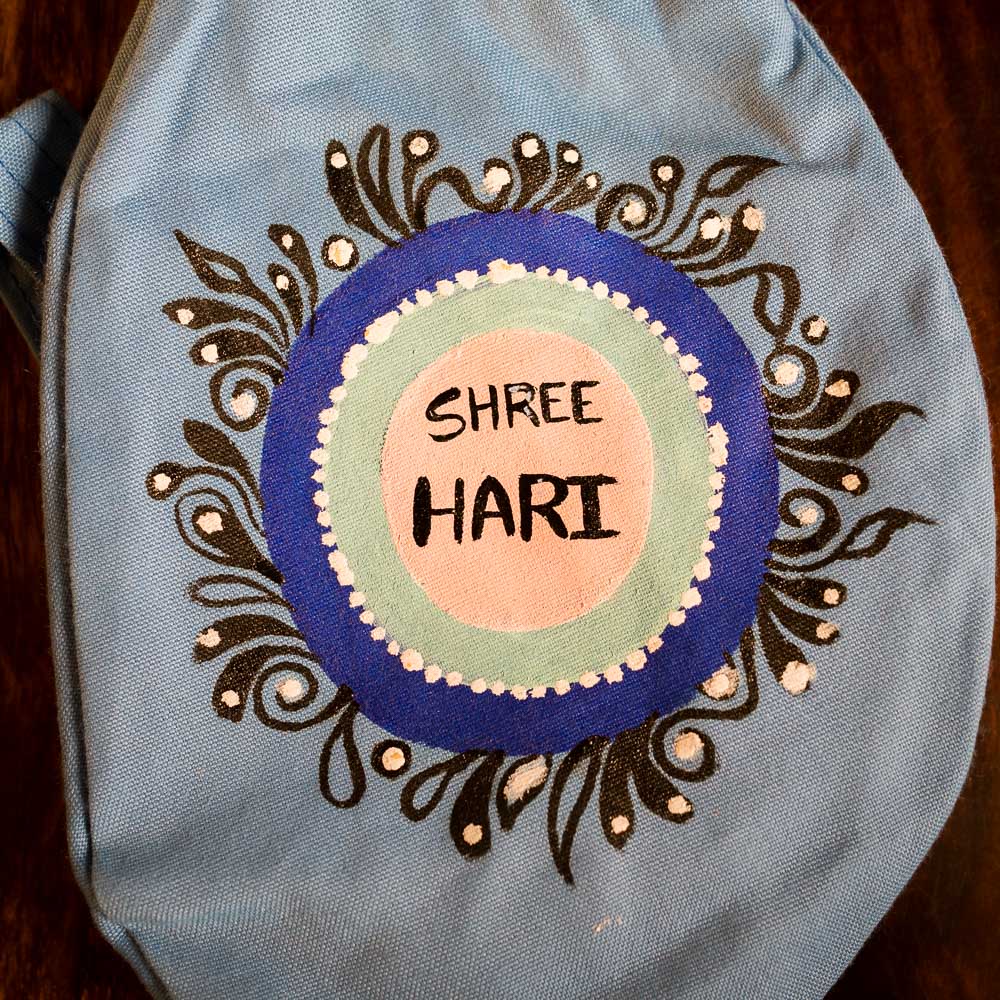 Handpainted Beadbag - Shree HARI