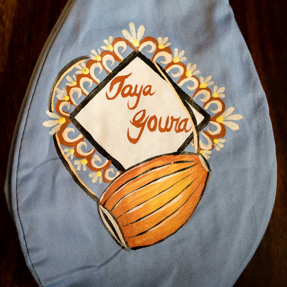 Handpainted Beadbag - Jaya Gaura
