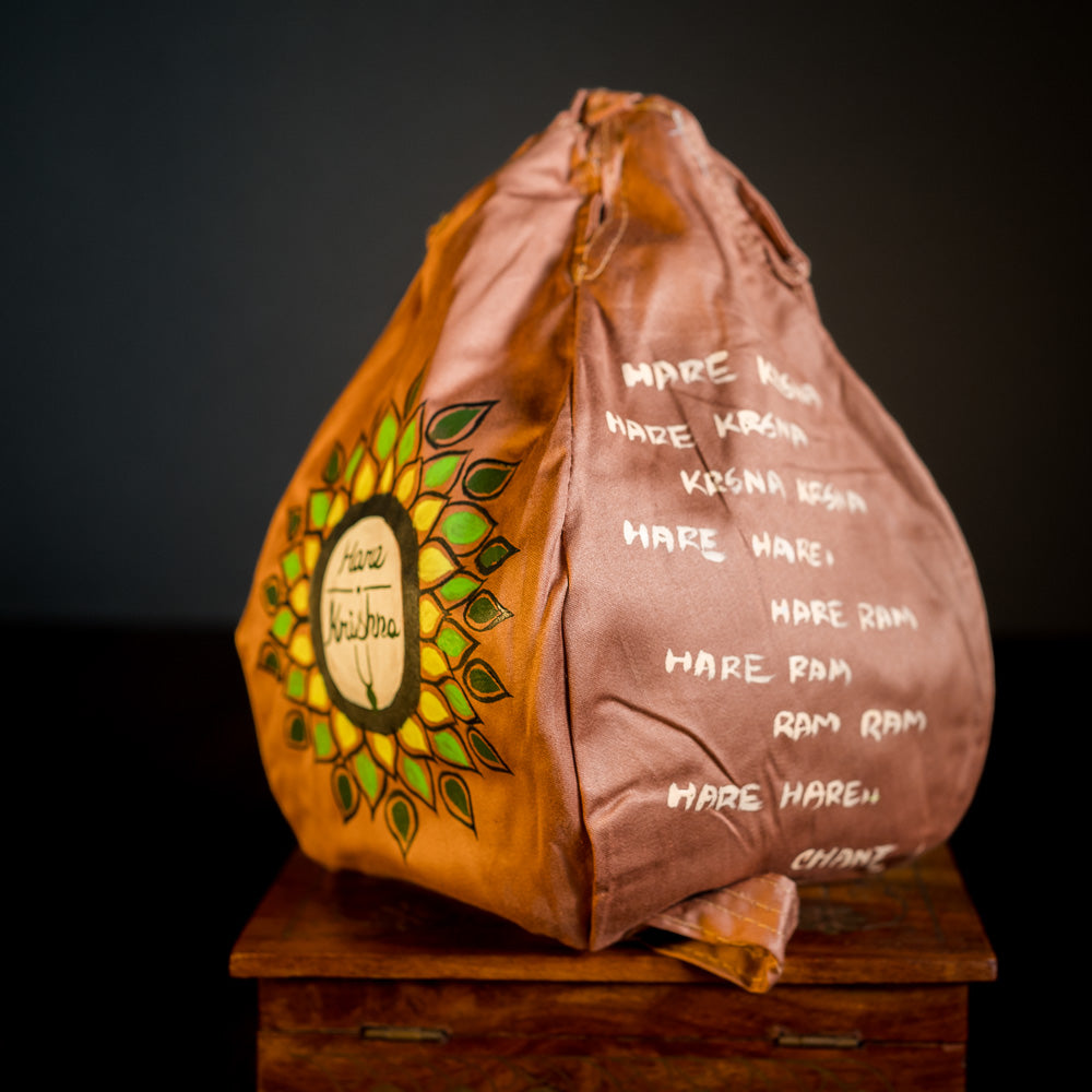 Handpainted Beadbag - Hare Krishna