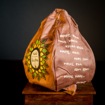 Handpainted Beadbag - Hare Krishna