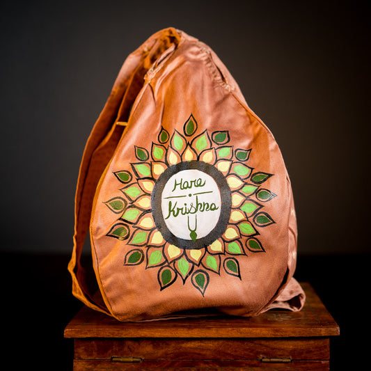 Handpainted Beadbag - Hare Krishna