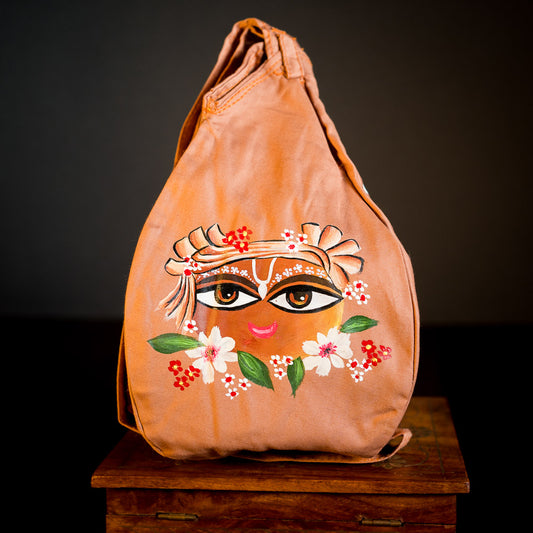Handpainted Beadbag - Girir Govardhana Bronze