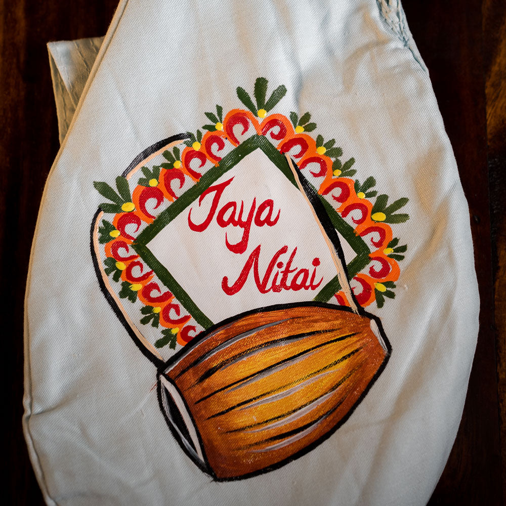 Handpainted Beadbag - Jaya Nitai