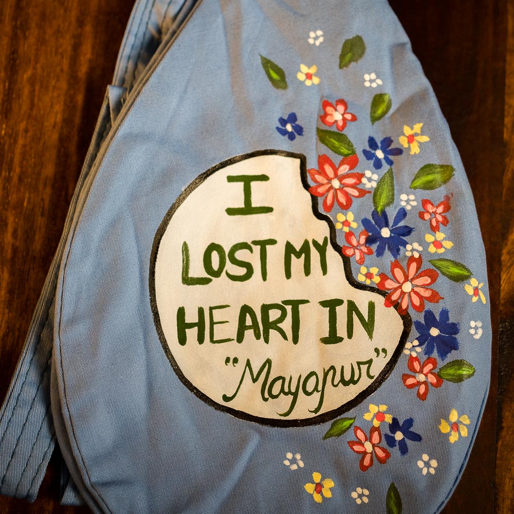 Handpainted Beadbag - I Lost my Heart in Mayapur