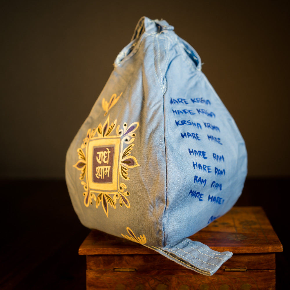 Handpainted Beadbag - Radhe Shyam