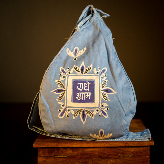 Handpainted Beadbag - Radhe Shyam