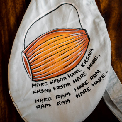Handpainted Beadbag - Mridanga