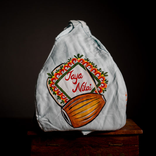 Handpainted Beadbag - Jaya Nitai