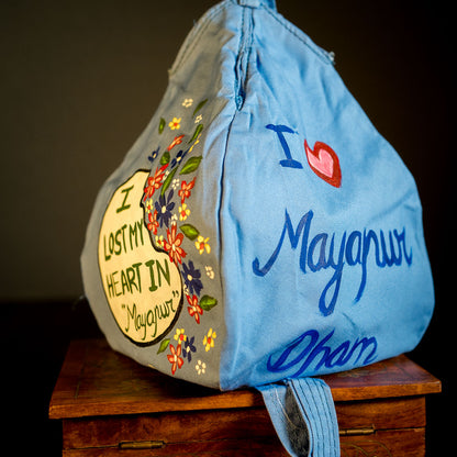 Handpainted Beadbag - I Lost my Heart in Mayapur